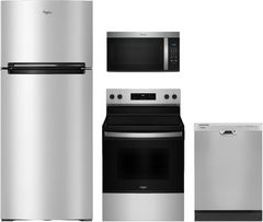 Whirlpool® 4 Piece Stainless Steel Kitchen Package