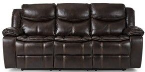 Mazin Furniture Bastrop 2 Piece Dark Brown Reclining Sofa & Loveseat Set-1
