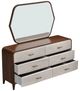 Michael Amini® Houston Walnut Dresser and Mirror-2
