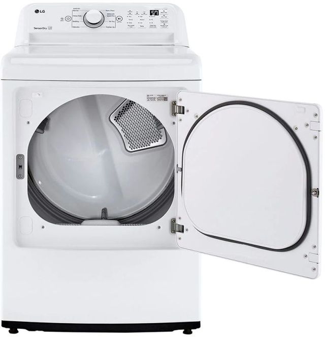 LG 7.3 Cu. Ft. White Front Load Gas Dryer-3
