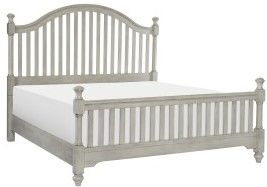 Mazin Furniture Mossbrook Light Gray Eastern King Bed-1