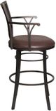 Steve Silver Co. Bayview Gunmetal Swivel Bar Stool-2