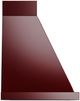 Ilve® Nostalgie II Noblesse 30" Burgundy Wall Mounted Range Hood with Copper Trim-2