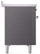 Ilve® Nostalgie II Series 48" Graphite Matte Pro Style Induction Range with Cooper Trim-3