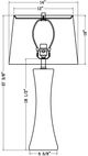 Surya Jaylee Clear/White Lamp-1