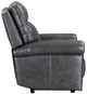 Flexsteel® Alexander Weathered Gray Power Recliner with Power Headrest and Lumbar-2