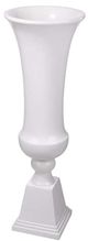 A & B Home Bright White Marcy Vase-1
