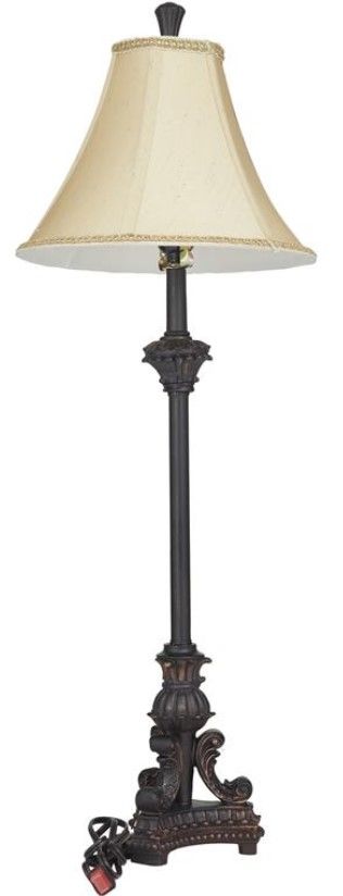 Deco Marche Bronze Polystone Buffet Lamp-1