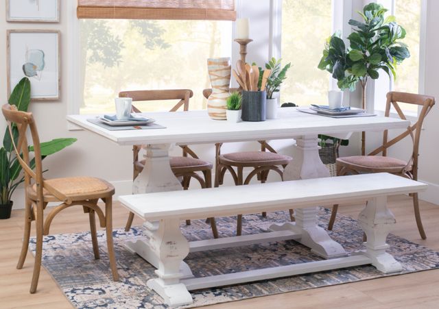Powell® Banks 6-Piece Brown/White Dining Table Set-1