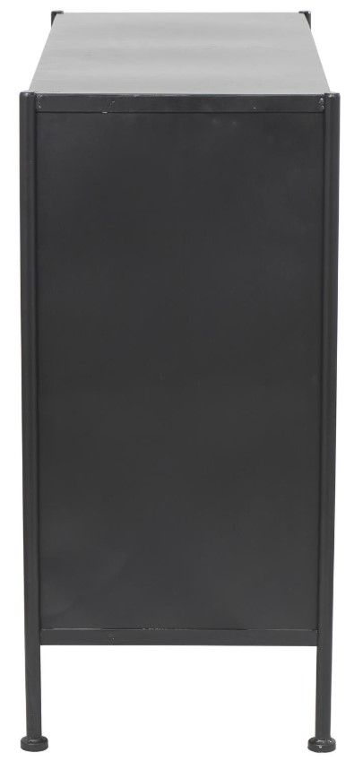 Deco Marche Black Geometric Cabinet-1