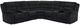 Coaster® Atkinson Black Upholstered Reclining Sectional Sofa-0