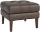 Bassett® Furniture Customizable Danbury Leather Square Ottoman-0