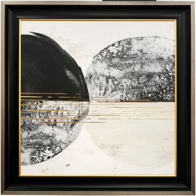 StyleCraft New Balance I Black/Gold/Light Gray Framed Print-0