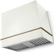 AGA Loge 36" White Wall Mounted Range Hood with Antique Brass Trim-0