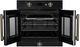 FORNO® Asti Series Alta Qualita 30" Black and Antique Brass Single Electric Wall Oven -1