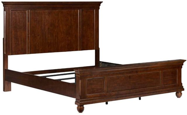 Liberty Furniture Rustic Traditions 4-Piece Rustic Cherry King Panel Bedroom Set-2
