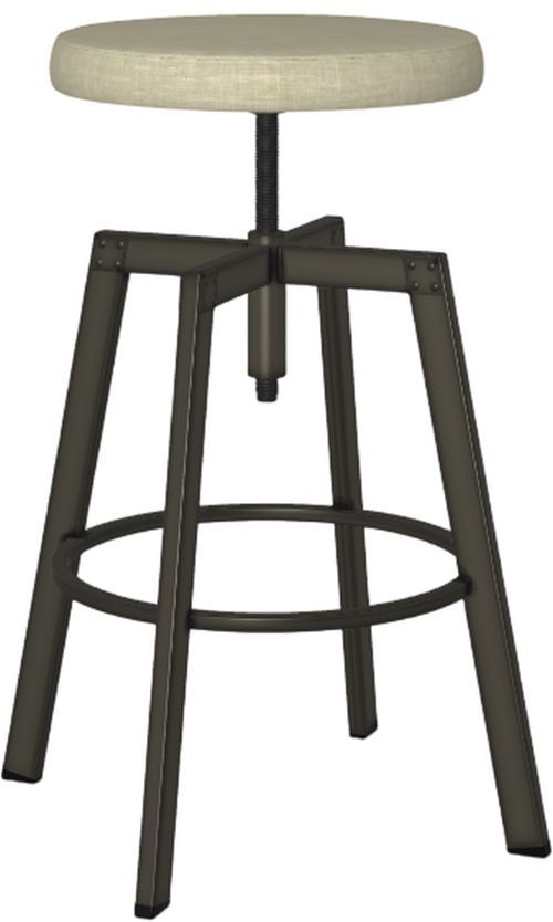 Amisco Customizable Architect Upholstered Adjustable Stool-0