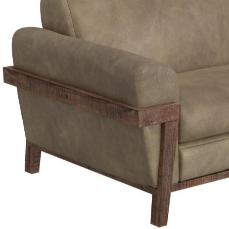 International Furniture Direct Loft Gray/Brown Accent Chair-3
