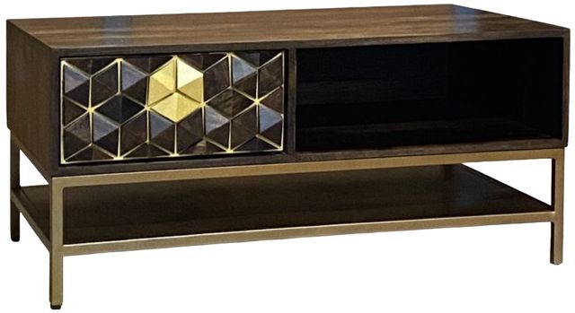 Jaipur Furniture Pintu Brown Coffee Table-0