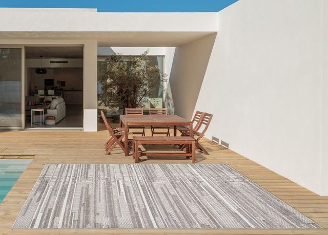 KAS Rugs Calla Gray Denni 5'x7' Area Rug-2