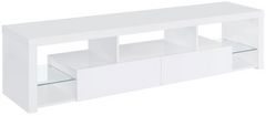 Coaster® Jude White High Gloss TV Stand