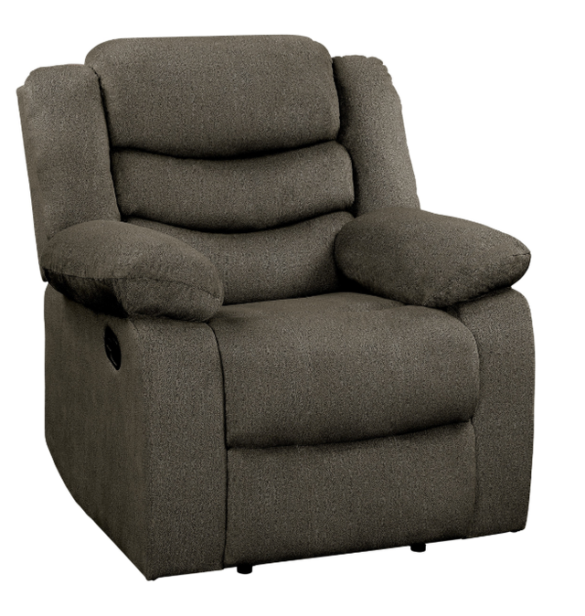 Homelegance® Discus Brown Reclining Chair-0