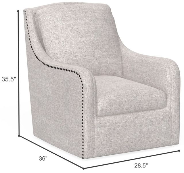 Emerald Home Anna Cream Swivel Accent Chair-2