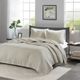 Olliix by Madison Park Cream Twin/Twin XL Keaton Reversible Coverlet Set-5