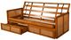 Kodiak Furniture Westport Linen Cocoa/Honey Full Storage Futon with Mattress-1