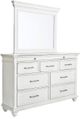 Benchcraft® Kanwyn Whitewash Dresser and Mirror-0