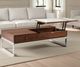 Armen Living Faye Walnut Lift-Top Coffee Table with Dusk Base-1