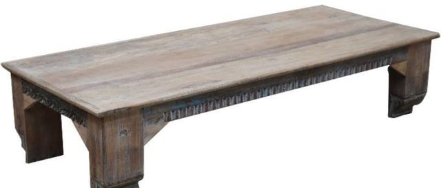 Jaipur Furniture Wdn Light Brown Low Bench-1