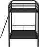 Coaster® Carson Glossy Black Metal Twin Over Twin Bunk Bed-2