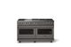 Viking® 5 Series 60" Damascus Gray Pro Style Gas (NG) Range with Brushed Brass Trim-3