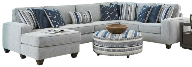 Albany Industries 3-Piece Persia Indigo Left-Arm Facing Chaise Sectional-0