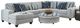 Albany Industries 3-Piece Persia Indigo Left-Arm Facing Chaise Sectional-0