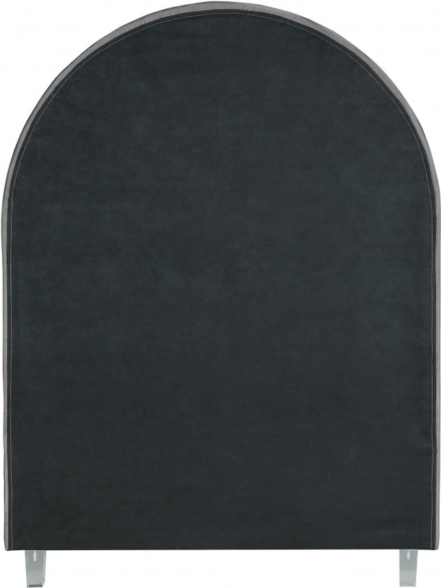 Meridian Furniture Rainbow Gray Twin Upholstered Panel Bed-3