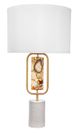 A & B Home White 15" Marble Table Lamp-0