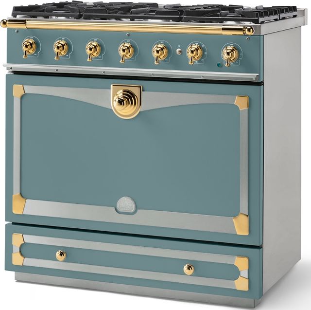La Cornue CornuFé 90 Albertine 36" Ocean Pro Style Dual Fuel Range-1