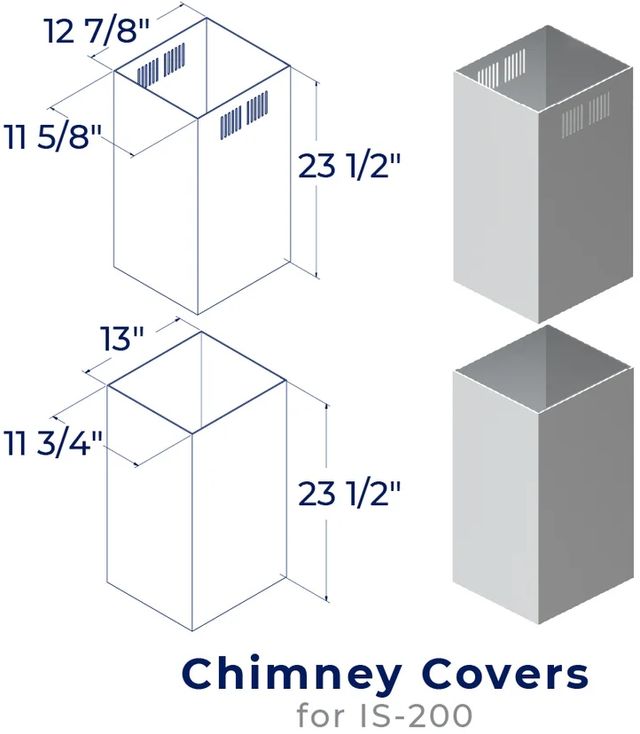 Hauslane Stainless Steel Range Hood Chimney Cover Kit-0