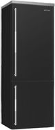 Smeg Professional 28" 16.28 Cu. Ft. Matte Black Bottom Freezer Refrigerator-4