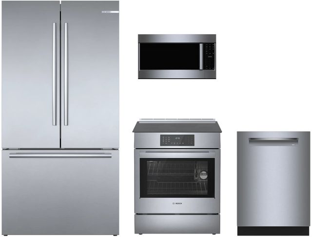 Bosch 4 Piece Stainless Steel Induction Kitchen Package-0