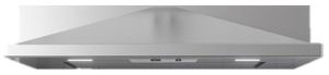 front view of the Zephyr Core Collection Pyramid 36" Stainless Steel Under Cabinet Hood