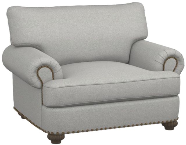 Flexsteel® Patterson Silver Glacier Chair with Nailhead Trim-0