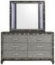 New Classic® Home Furnishings Radiance 4-Piece Black Pearl King Panel Bedroom Set-4