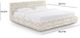 TOV Furniture Isla Cream Jacquard Pattern King Upholstered Panel Bed-2