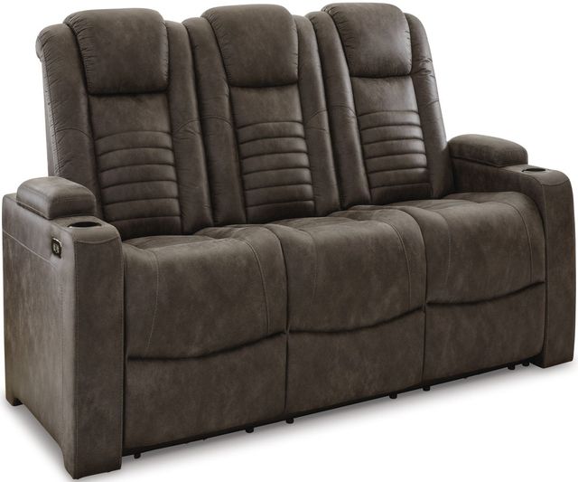 Signature Design by Ashley® Soundcheck Earth Power Reclining Sofa-1