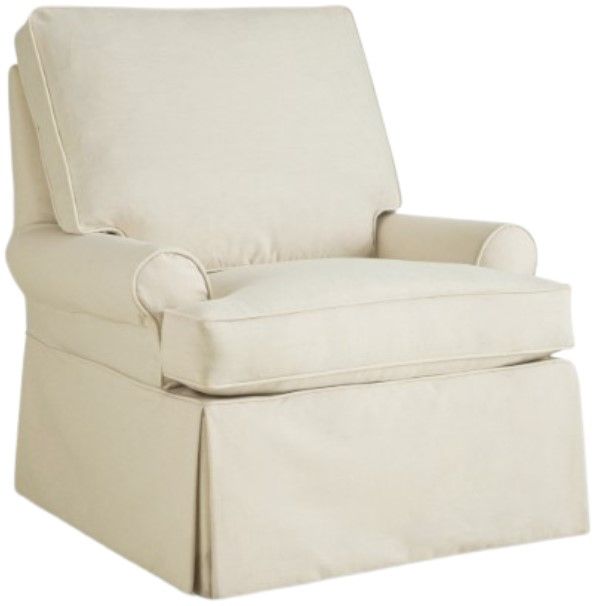 Craftmaster® Customizable Soft Haven Swivel Chair with Slipcover-3