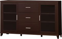 Coaster® Lewes Cappuccino 2-Door TV Stand with Adjustable Shelves