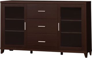 Coaster® Lewes Cappuccino 2-Door TV Stand with Adjustable Shelves